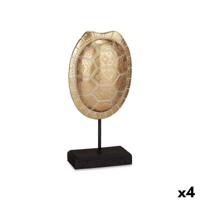 Decoratieve figuren Gift Decor QS98788-1 QS98788-1 Gouden Schildpad 17,5 x 36 x 10,5 cm (4 Stuks)