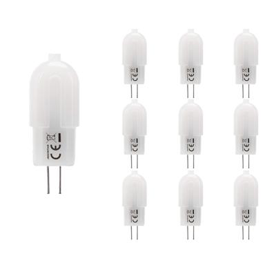 10x G4 LED lamp - 1,7 Watt 160lm - 3000K warm wit - Vervangt 17 Watt - G4 Fitting - G4 Steeklamp - G4 LED Capsule