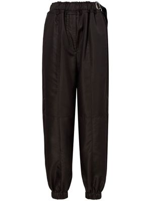 Proenza Schouler pantalon plissé à taille élastiquée - Noir