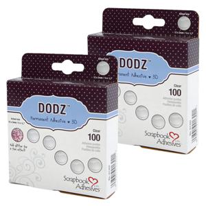 Zelfklevende dots - 2x - rol van 100 - 3D - scrapbook knutselen - hobby en creatief