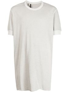 Boris Bidjan Saberi crew-neck cotton T-shirt - Gris