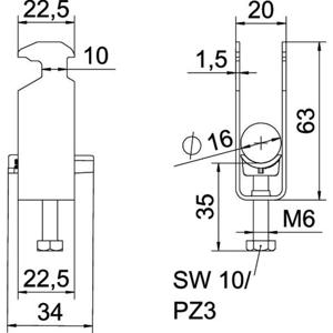 OBO Bettermann 1186210 Beugelklem 1 stuk(s)