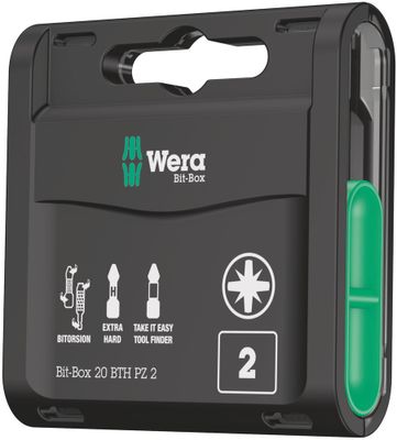 Wera Bit-Box 20 BTH PZ 2, 20-delig - 1 stuk(s) - 05057762001