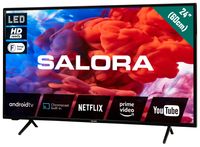 Salora 24HA220 - Android Smart TV - 24 Inch - HD TV - Wifi - Zwart - thumbnail