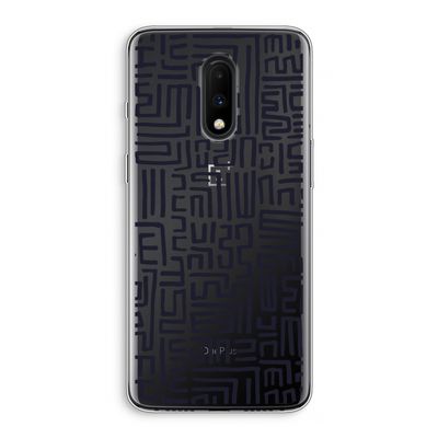 Moroccan Print: OnePlus 7 Transparant Hoesje