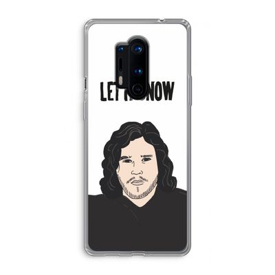 Let It Snow: OnePlus 8 Pro Transparant Hoesje