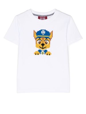 Mostly Heard Rarely Seen 8-Bit t-shirt Mini Police Puppy - Blanc