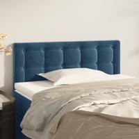 Hoofdbord 80x5x78/88 cm fluweel donkerblauw