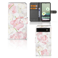 Google Pixel 6A Hoesje Lovely Flowers - thumbnail