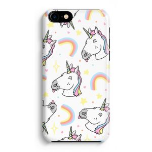 Rainbow Unicorn: Volledig Geprint iPhone 7 Plus Hoesje