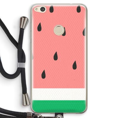 Watermeloen: Huawei Ascend P8 Lite (2017) Transparant Hoesje met koord