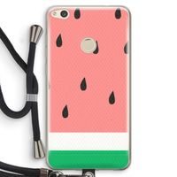Watermeloen: Huawei Ascend P8 Lite (2017) Transparant Hoesje met koord