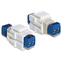 2-pins aansluitblok keystone