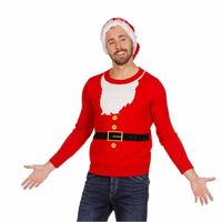 Foute kersttrui Kerstmannen pak voor heren 56 (2XL)  - - thumbnail