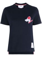 Thom Browne t-shirt à patch Hector - Bleu - thumbnail