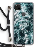 Zee golf: Pixel 4a Transparant Hoesje met koord