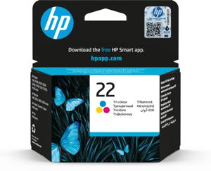 HP 22 originele drie-kleuren inktcartridge