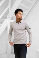 Quotrell Chief Knitted Polo Sweater Heren Grijs - Maat XL - Kleur: Grijs | Soccerfanshop