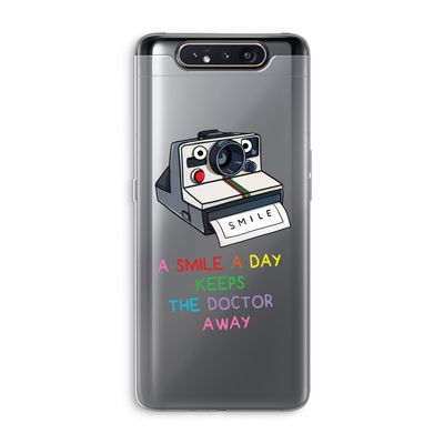 Smile: Samsung Galaxy A80 Transparant Hoesje