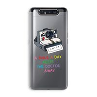 Smile: Samsung Galaxy A80 Transparant Hoesje