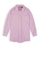 NoBell Meisjes blouse oversized - Timmy - Vintage roze