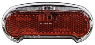 AXA Achterlicht Riff Batlow LED batterij aan/auto/uit zwart