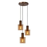 Lucide TOLEDO Hanglamp 3xE27 - Amber