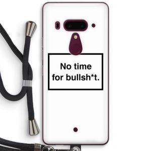 No time: HTC U12+ Transparant Hoesje met koord