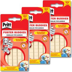 Pritt plak gummetjes - 285x - kneedgummen - 39 gr - kneed lijm