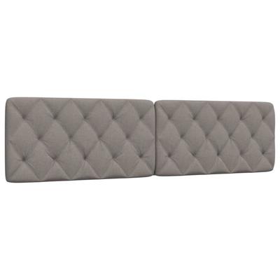 Hoofdbordkussen 200 cm stof taupe