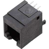 BEL Stewart Connectors 1410-4000-07 Modulaire inbouwbus, verticaal Bus, recht Aantal polen: 6P6C Zwart 1 stuk(s)