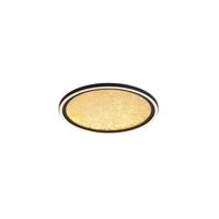 Searchlight Design plafonnièreLuna Ø 40cm zwart met goud - 31908-400GO