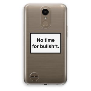 No time: LG K10 (2017) Transparant Hoesje