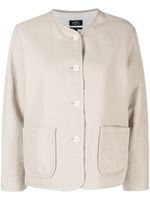 A.P.C. veste légère à simple boutonnage - Tons neutres