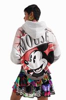 Oversized sweatshirt met Mickey Mouse - BLACK - S