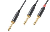 PD Connex Kabel 6.3 Stereo - 2x6.3 Mono 1,5m