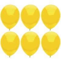 Ballonnen verjaardag/thema feest - 300x stuks - geel - 29 cm