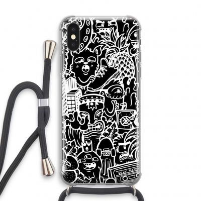 Vexx Black Mixtape: iPhone XS Transparant Hoesje met koord