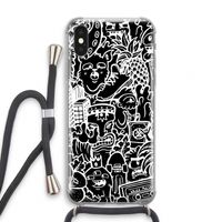 Vexx Black Mixtape: iPhone XS Transparant Hoesje met koord