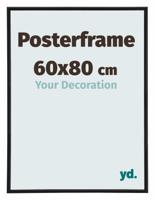Posterlijst 60x80cm Zwart Mat Kunststof Paris