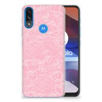 Motorola Moto E7/E7i Power | TPU Case | White Flowers