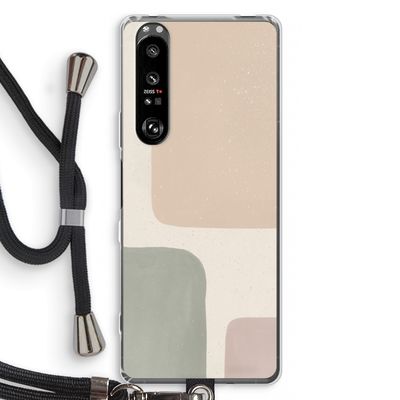 Geo #7: Sony Xperia 1 III Transparant Hoesje met koord