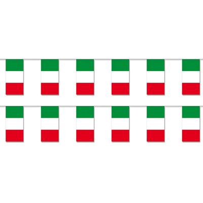 Slinger Italie - 2x - 400 cm - papier - vlag - landen thema - Italiaanse vlag