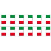 Slinger Italie - 2x - 400 cm - papier - vlag - landen thema - Italiaanse vlag