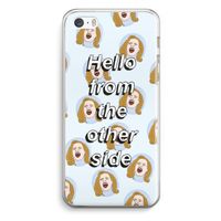 Hello: iPhone 5 / 5S / SE Transparant Hoesje