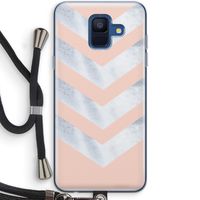Marmeren pijlen: Samsung Galaxy A6 (2018) Transparant Hoesje met koord