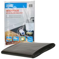 Zwart afdekfolie / dekfolie - 3x - 4 x 6 meter - polypropyleen grondfolie / dekkleed