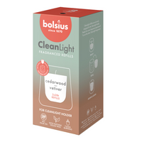 Bolsius Clean Light Fragranced Refills Cedarwood & Vertiver