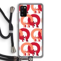 Dogs: Samsung Galaxy A41 Transparant Hoesje met koord