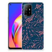 OPPO A94 5G | Reno5 Z TPU Case Palm Leaves - thumbnail